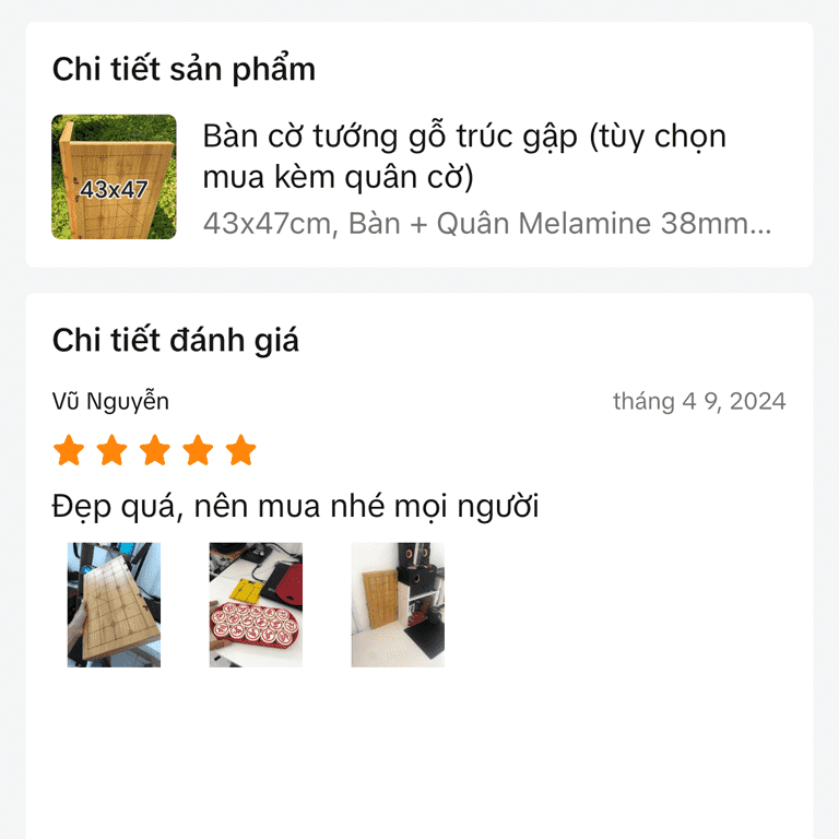 Đánh giá từ khách hàng